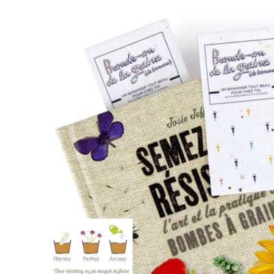 Marque page sur papier à planter