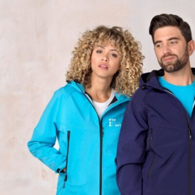 Veste shoftshell publicitaire Chez DD