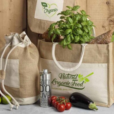 Sac en toile de jute Chez DD