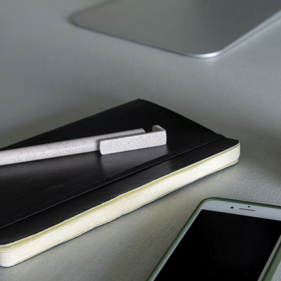 Stylo bille publicitaire en paille personnalisable