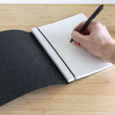 bloc note a5 cuir recyclé goodies Chez DD