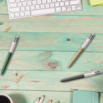 BIC 4 couleurs bois wood goodies stylo Chez DD