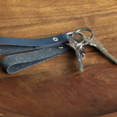 Porte clef cuir recyclé