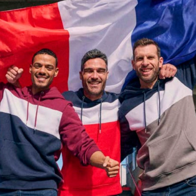 Sweat tricolore personnalisé