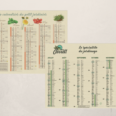 Calendrier personnalisable Made in France