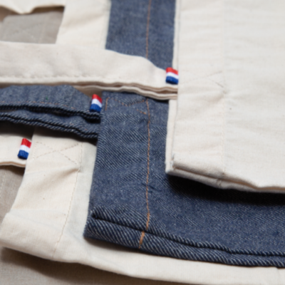 Totebag jean personnalisé