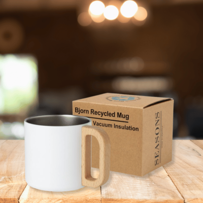 Mug personnalisable acier inoxydable recyclé