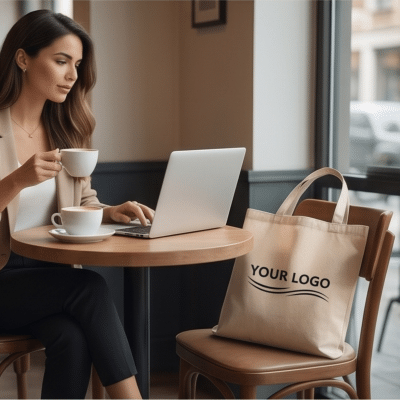 Tote bag promotionnel en coton recyclé 150g