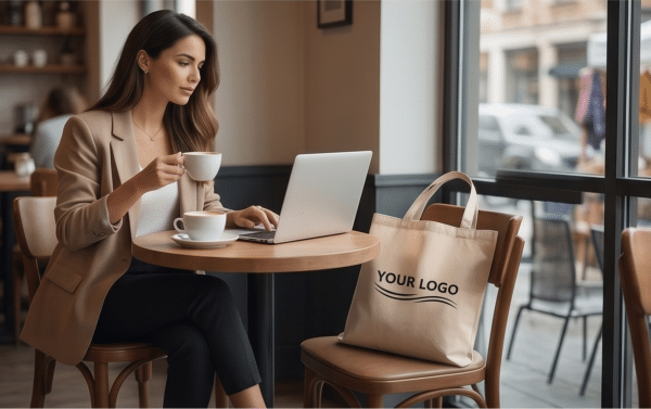 Tote bag promotionnel en coton recyclé 150g